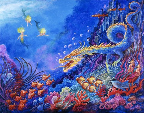 Framed Sea Dragon Print