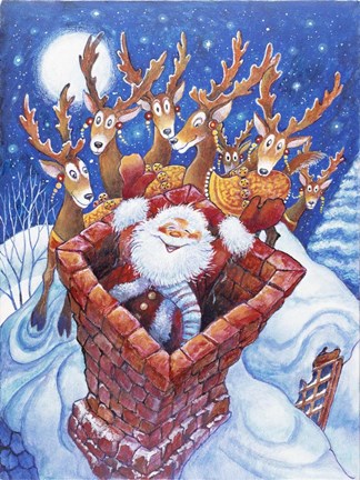 Framed Down the Chimney 2 Print