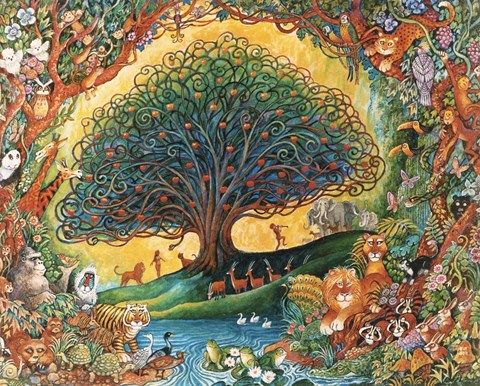 Framed Tree Of Knowledge (Eden) Print