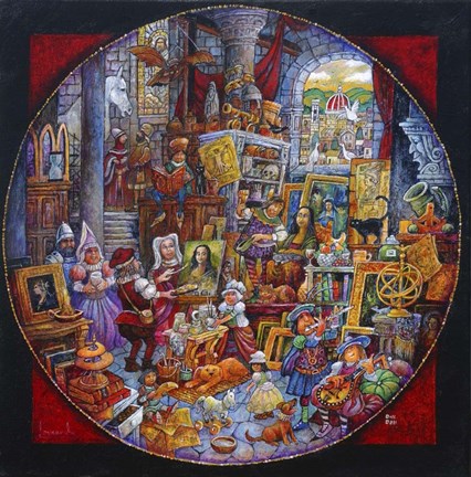 Framed Leonardo&#39;s Masterpiece Print