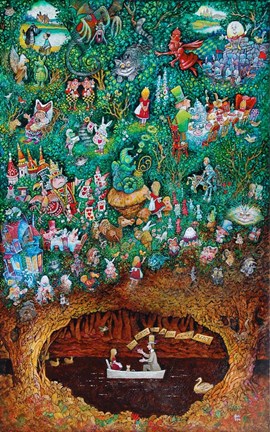 Framed There Once Was A Girl Named Alice Print