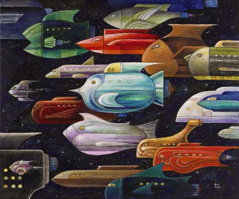 Framed Rocket Fish Print