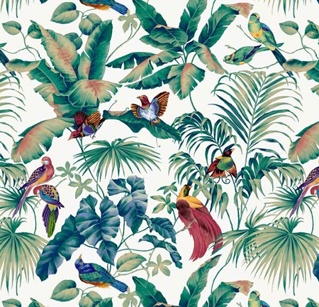 Framed Jungle Canopy Multi Print
