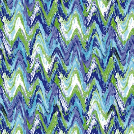 Framed Wavy Stripe Marina Print
