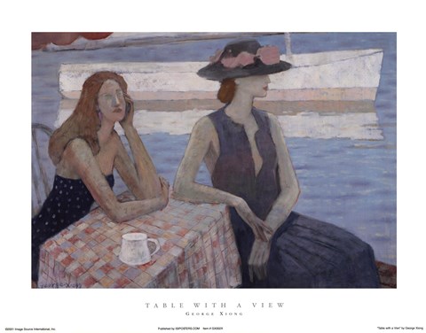 Framed Table with a View Print