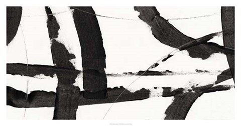 Framed Obsidian Harmony I Print