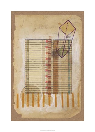 Framed Grid &amp; Parallelogram Print