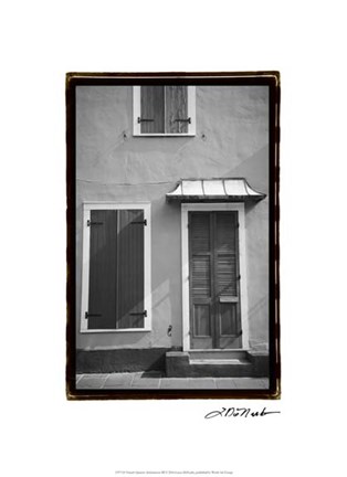 Framed French Quarter Architecture III Print