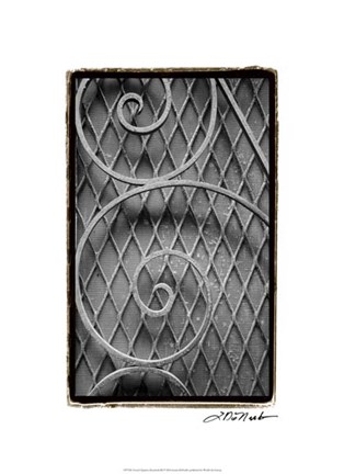 Framed French Quarter Ironwork III Print