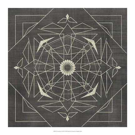 Framed Geometric Tile IX Print