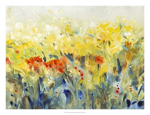 Framed Flowers Sway II Print