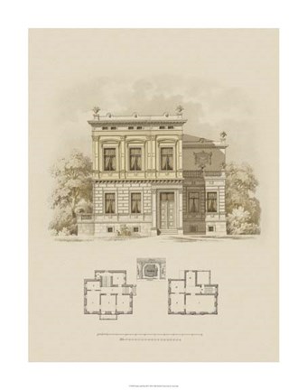 Framed Estate and Plan III Print