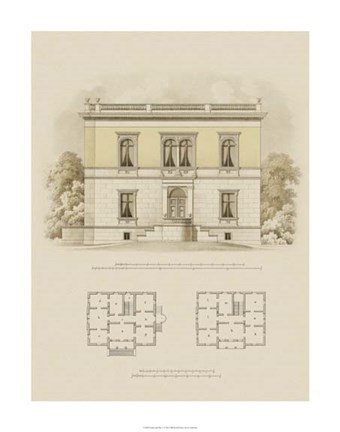 Framed Estate and Plan V Print