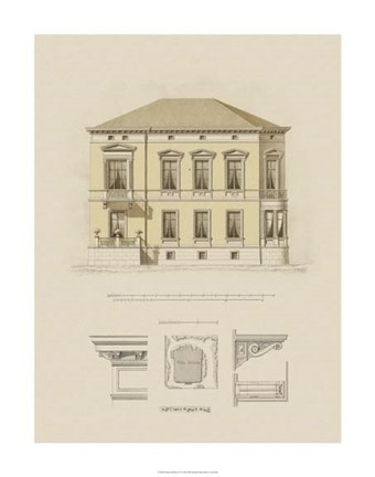 Framed Estate and Plan VI Print