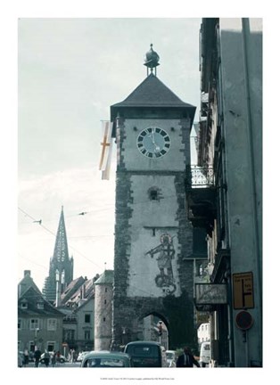 Framed Clock Tower I Print
