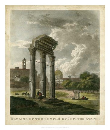 Framed Temple of Jupiter Print
