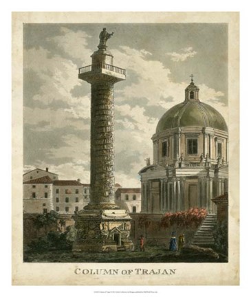 Framed Column of Trajan Print