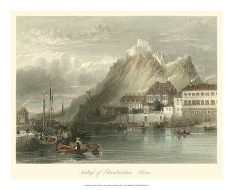 Framed Fortress on the Rhine Print