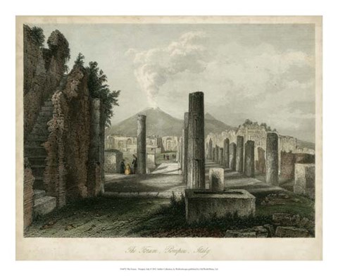 Framed Forum- Pompeii, Italy Print