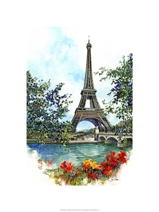 Framed Eiffel Tower - Paris, France Print