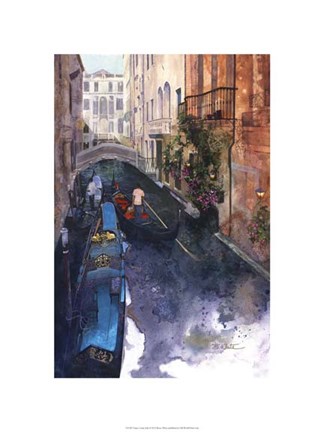 Framed Venice Canal, Italy Print