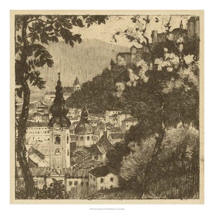 Framed View of Salzburg I Print