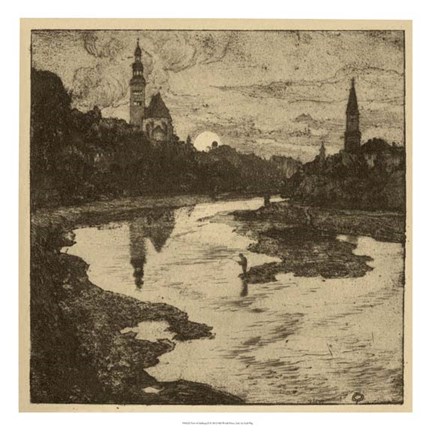 Framed View of Salzburg II Print