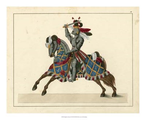 Framed Knights in Armour II Print