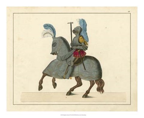 Framed Knights in Armour IV Print