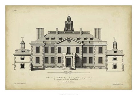 Framed Vintage Facade III Print