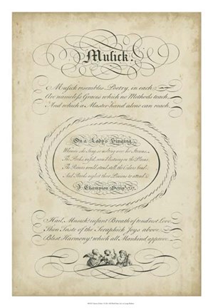 Framed Charms of Music I Print