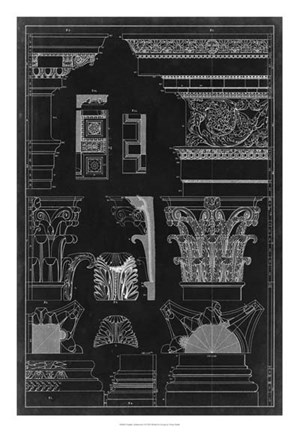 Framed Graphic Architecture I Print