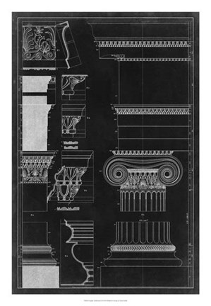 Framed Graphic Architecture II Print