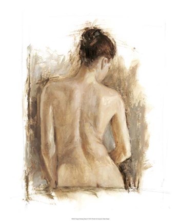 Framed Figure Painting Study II Print