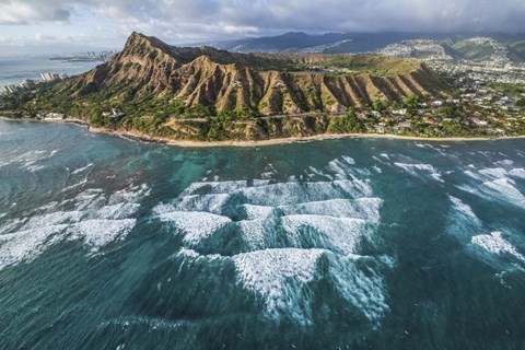 Framed Diamond Head Sets Print