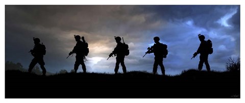 Framed Follow Me Print