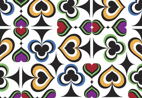 Framed Magic Chevron B Print