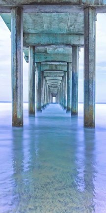 Framed Muelle Vertical Pano Print