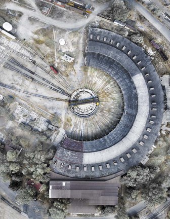 Framed Train Storag Print