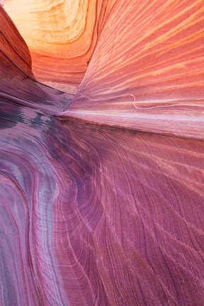 Framed Wave detail Print