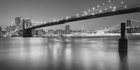 Framed Panorama Brooklyn Bridge 1 Print