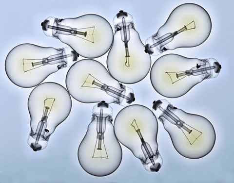 Framed 10 Focos Print