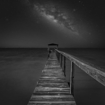 Framed Milky Way in Florida 2 Print