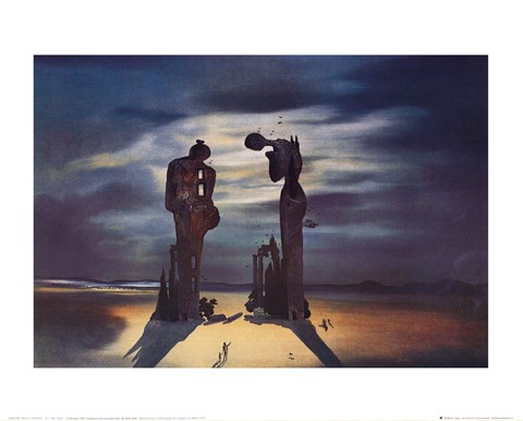 Framed Archaeological Reminiscence of Millet's Angelus, c.1935 Print