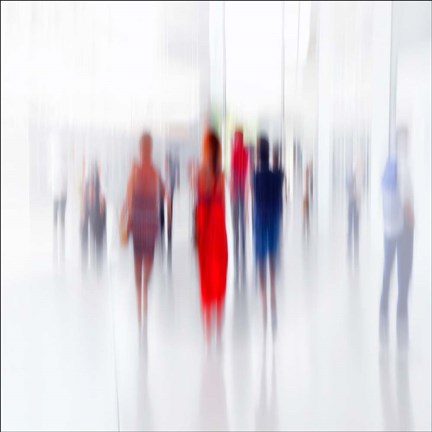 Framed Women In Red Print