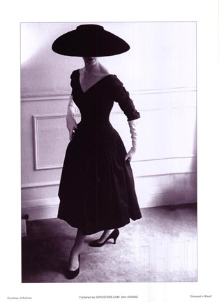 Framed Dressed in Black Print