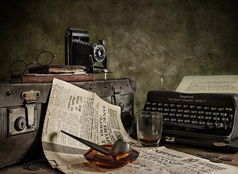 Framed Jonnie Walker War Correspondent Print