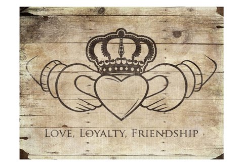 Framed Love Loyalty Friendship Print