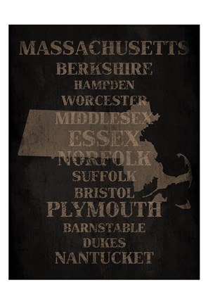 Framed Massachusetts Silo Print