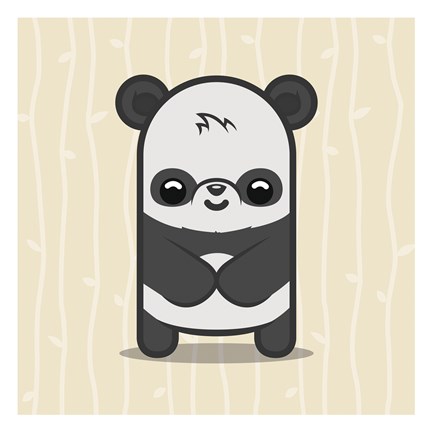Framed Cute Panda Print